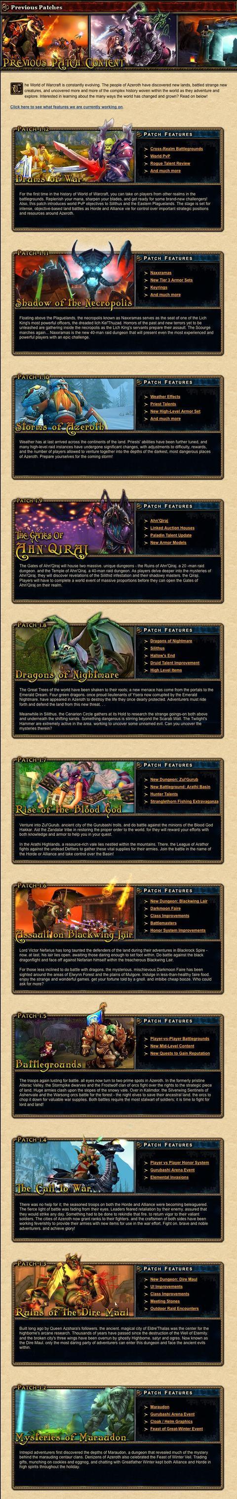 《魔兽世界》60级各版本开放时间及主要改动
