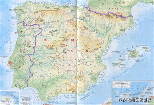 新冠肺炎疫情国家地理科普：西班牙概况与西班牙地图合集