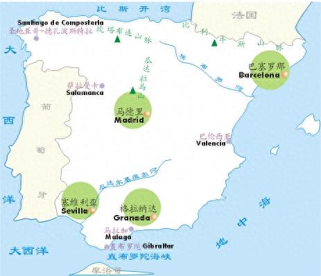 新冠肺炎疫情国家地理科普：西班牙概况与西班牙地图合集