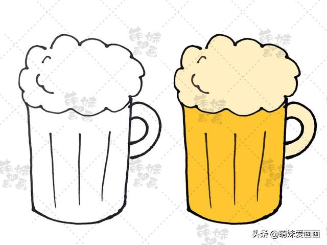 又简单又漂亮的简笔画手抄报(夏天主题素材简笔画大全)(12)